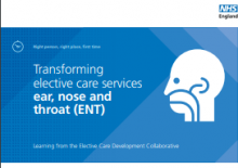 Transforming elective care services ear, nose and throat (ENT): Learning from the Elective Care Development Collaborative